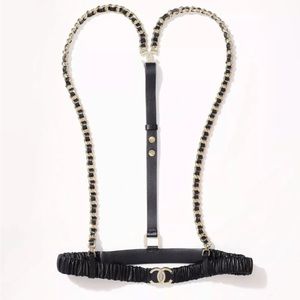Chanel Runway Piece. Belt with Suspenders
